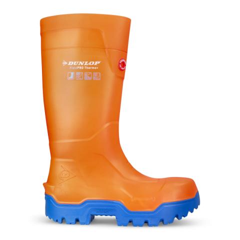 DUNLOP 611201 Fieldpro Thermo+ Orange. PU-stövel. Skyddar fötterna ner till -60°C.